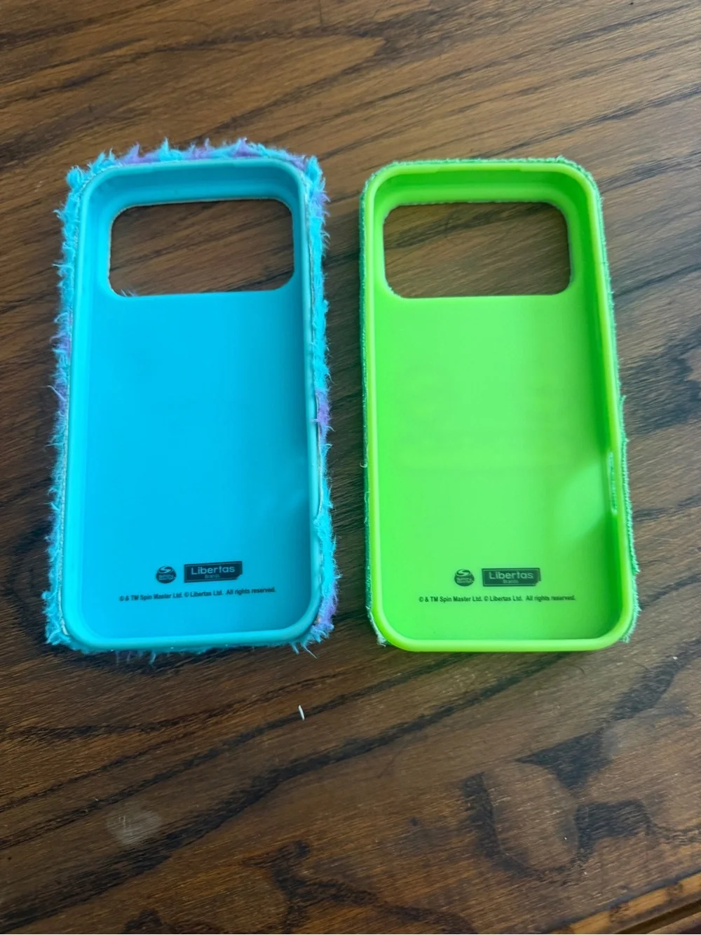 Playful Monster Duo Phone Case Set — Turquoise & Green
